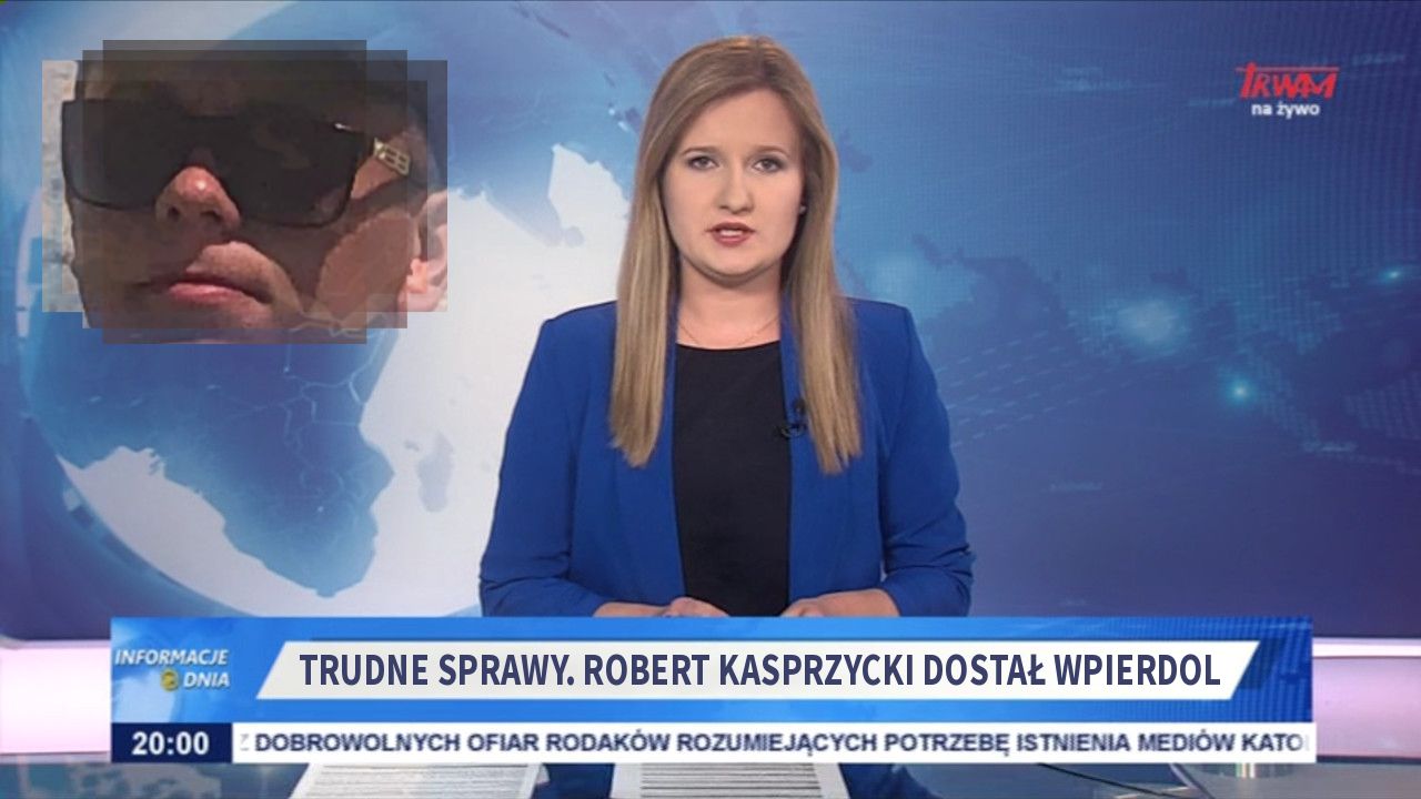 TRUDNE SPRAWY. Robert Kasprzycki dostał wpierdol 