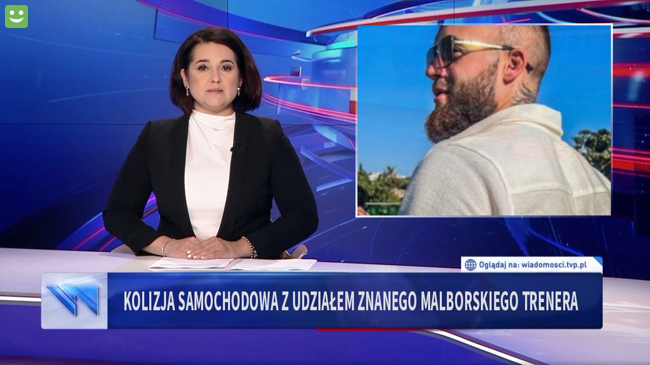 Kolizja samochodowa z udziałem znanego malborskiego trenera