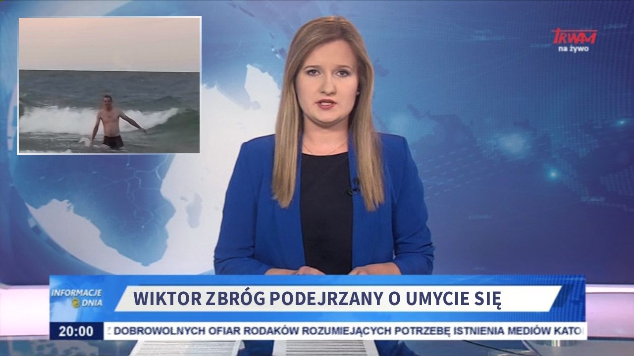 Wiktor Zbróg podejrzany o umycie się 