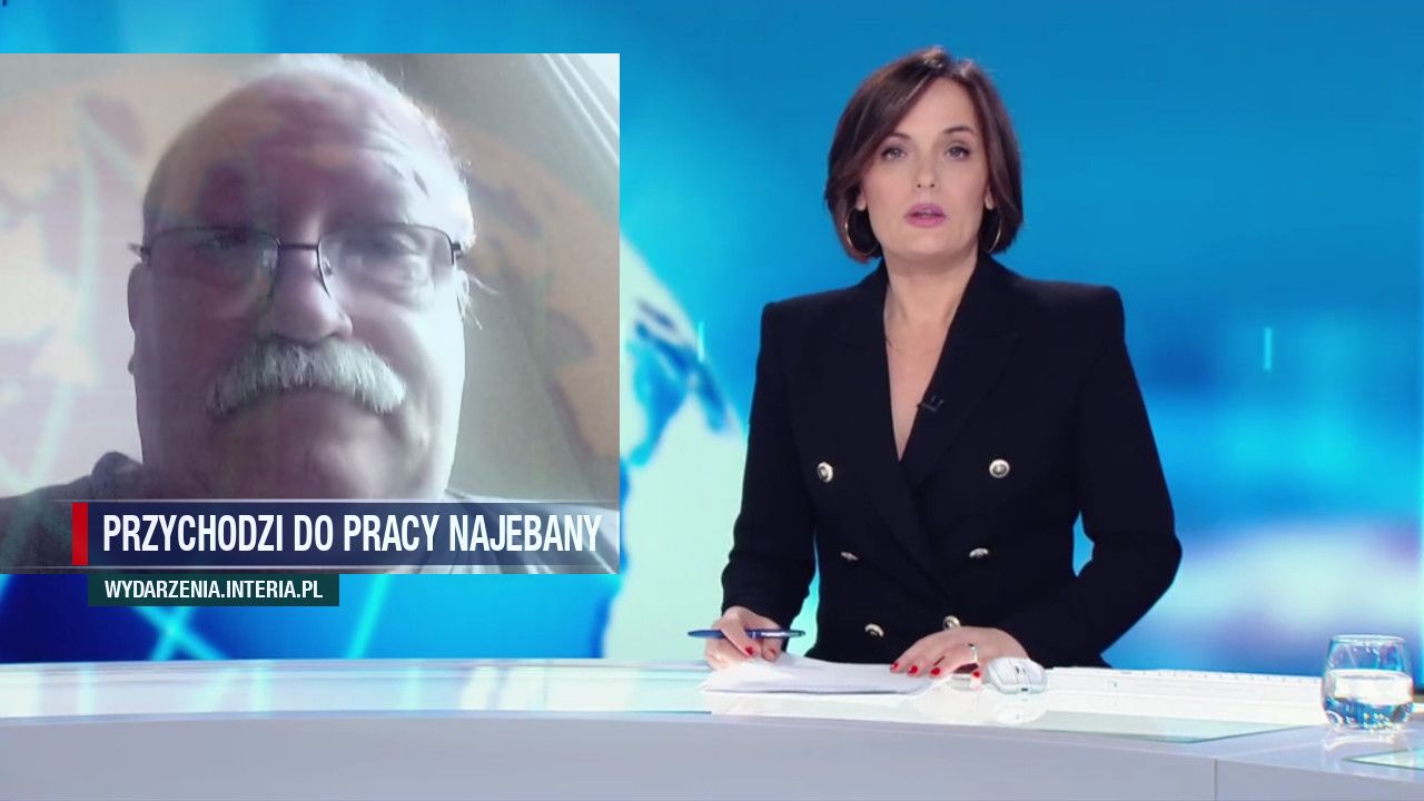 Przychodzi do pracy najebany