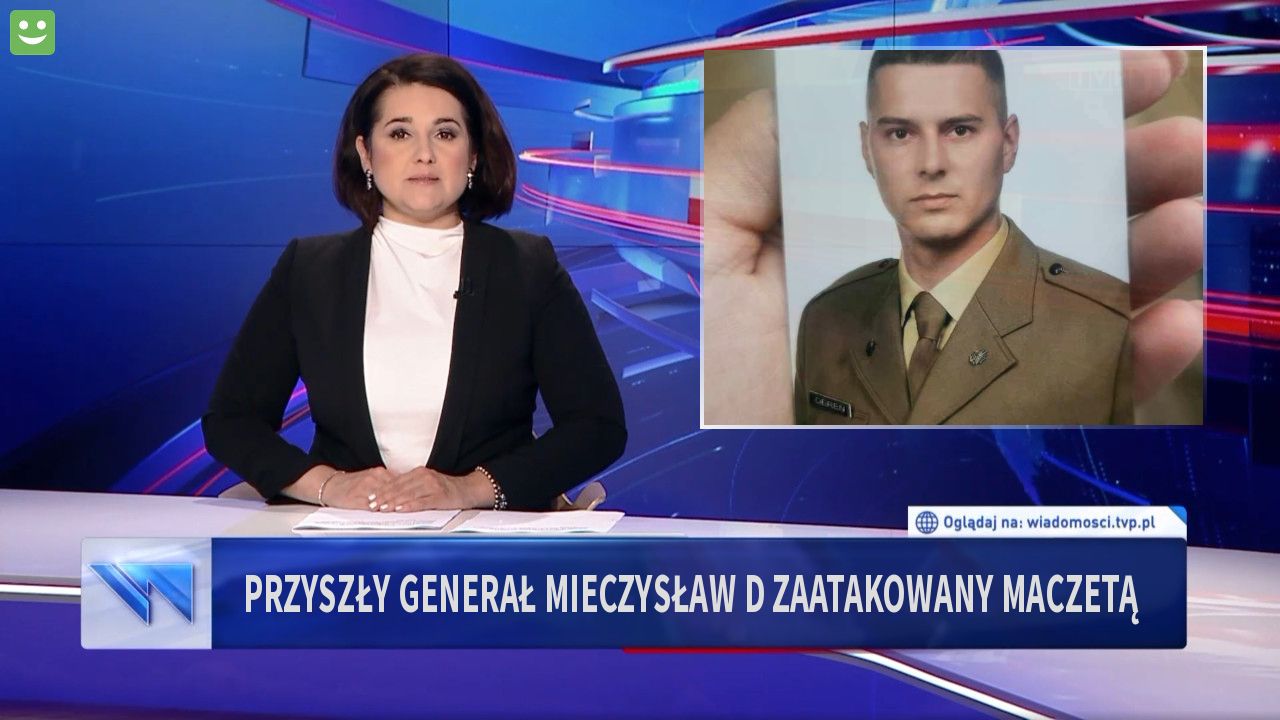 Przyszły generał Mieczysław D zaatakowany maczetą 