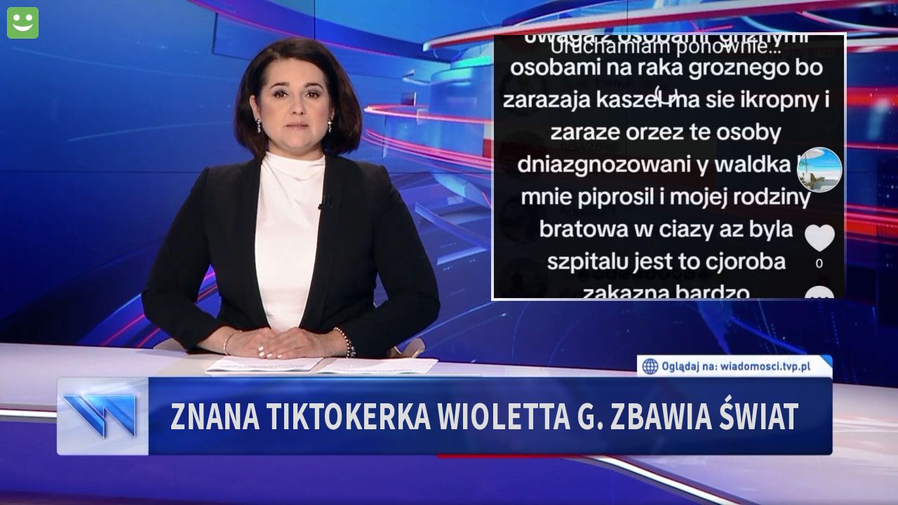 Znana tiktokerka Wioletta G. zbawia świat