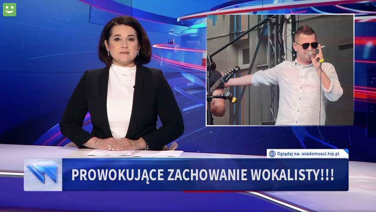 Prowokujące zachowanie wokalisty!!!