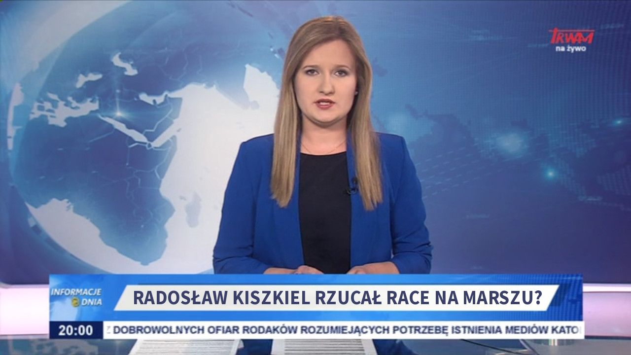 Radosław Kiszkiel rzucał race na marszu?