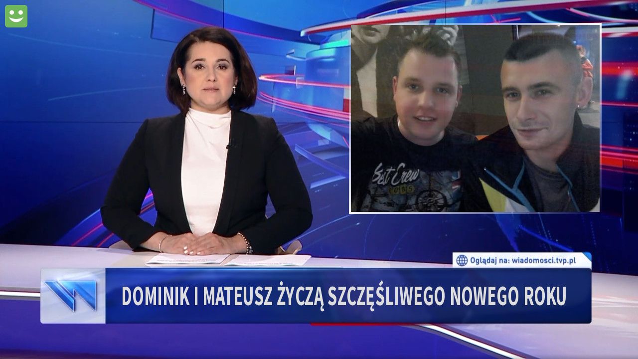 Dominik i Mateusz życzą szczęśliwego nowego roku 