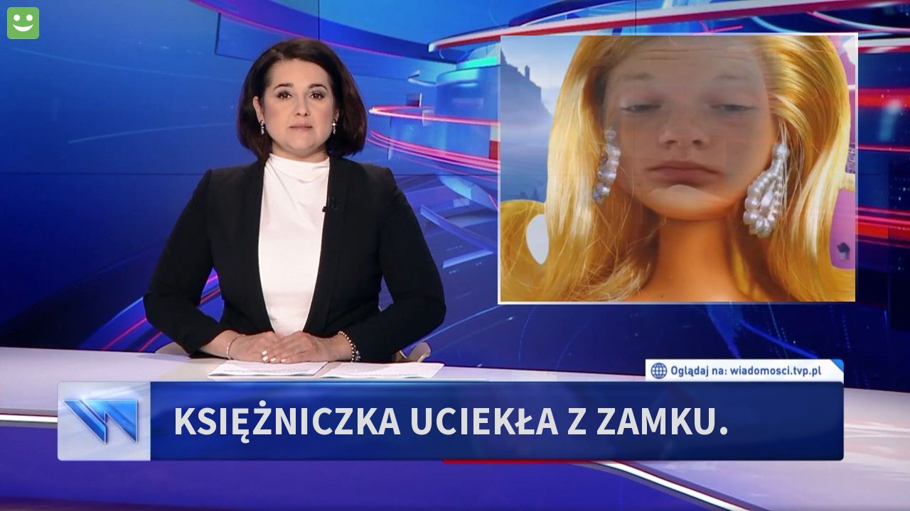 Księżniczka uciekła z zamku.