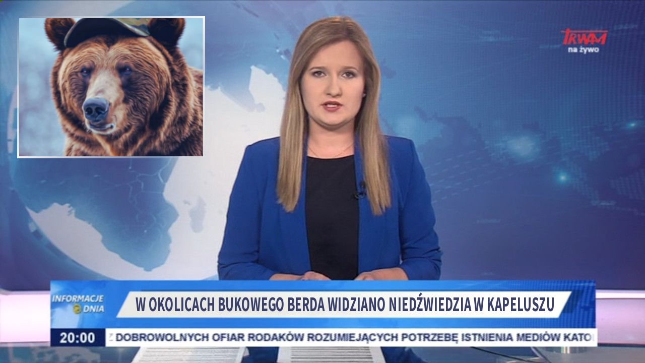 W okolicach Bukowego Berda widziano niedźwiedzia w kapeluszu