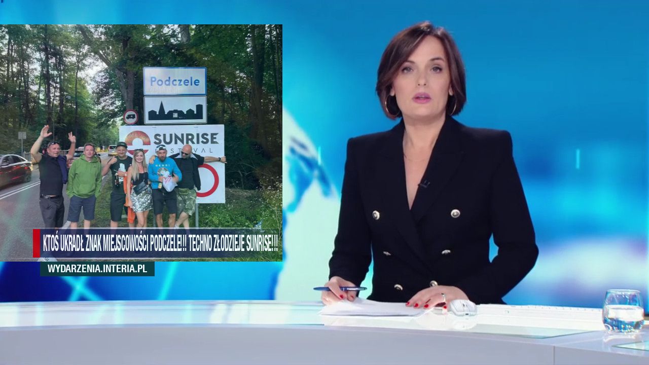 Ktoś ukradł znak miejscowości Podczele!!! Techno złodzieje Sunrise!!!