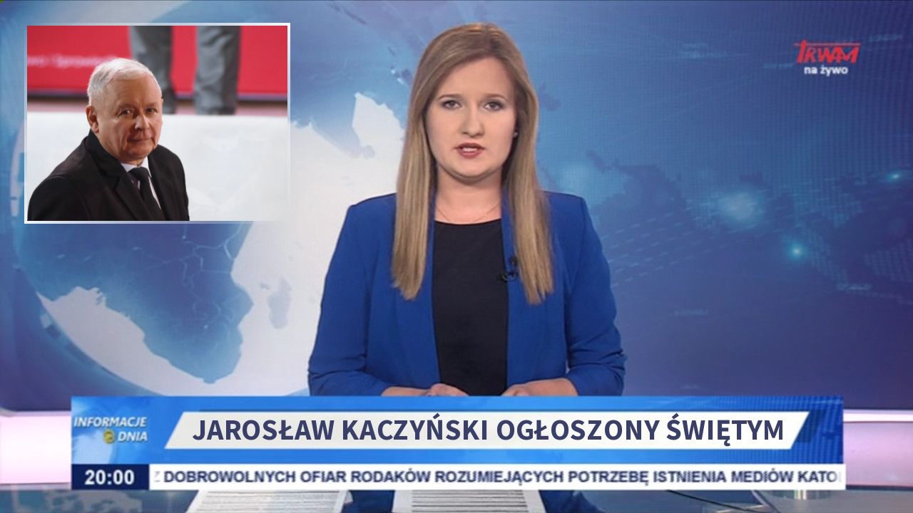 Jarosław Kaczyński ogłoszony świętym