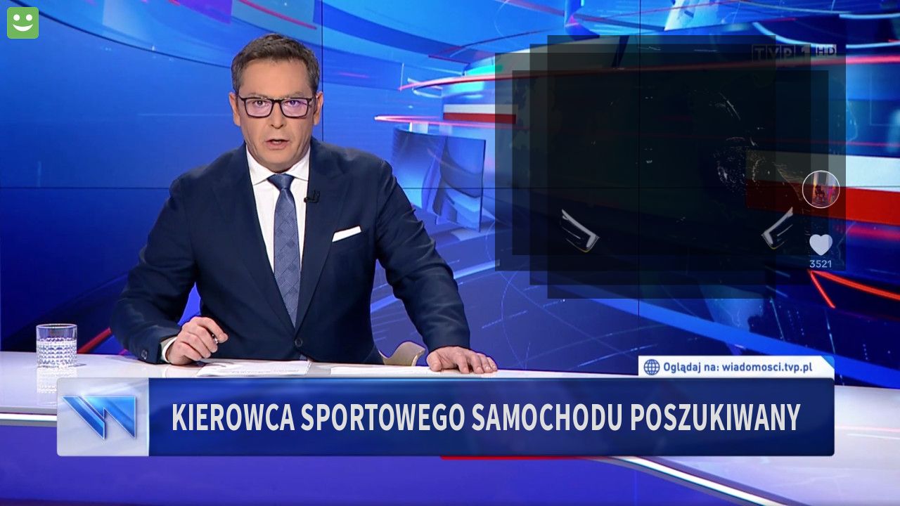 Kierowca sportowego samochodu poszukiwany