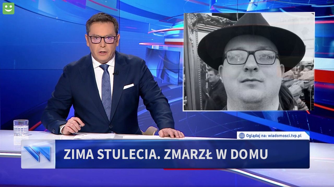 Zima stulecia. Zmarzł w domu