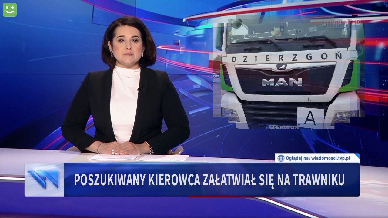 Poszukiwany Kierowca załatwiał się na trawniku 