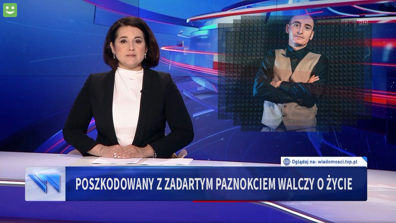 poszkodowany z zadartym paznokciem walczy o życie