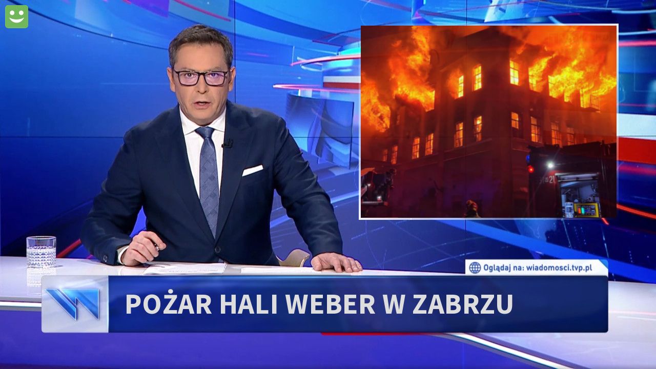 Pożar hali Weber w Zabrzu 