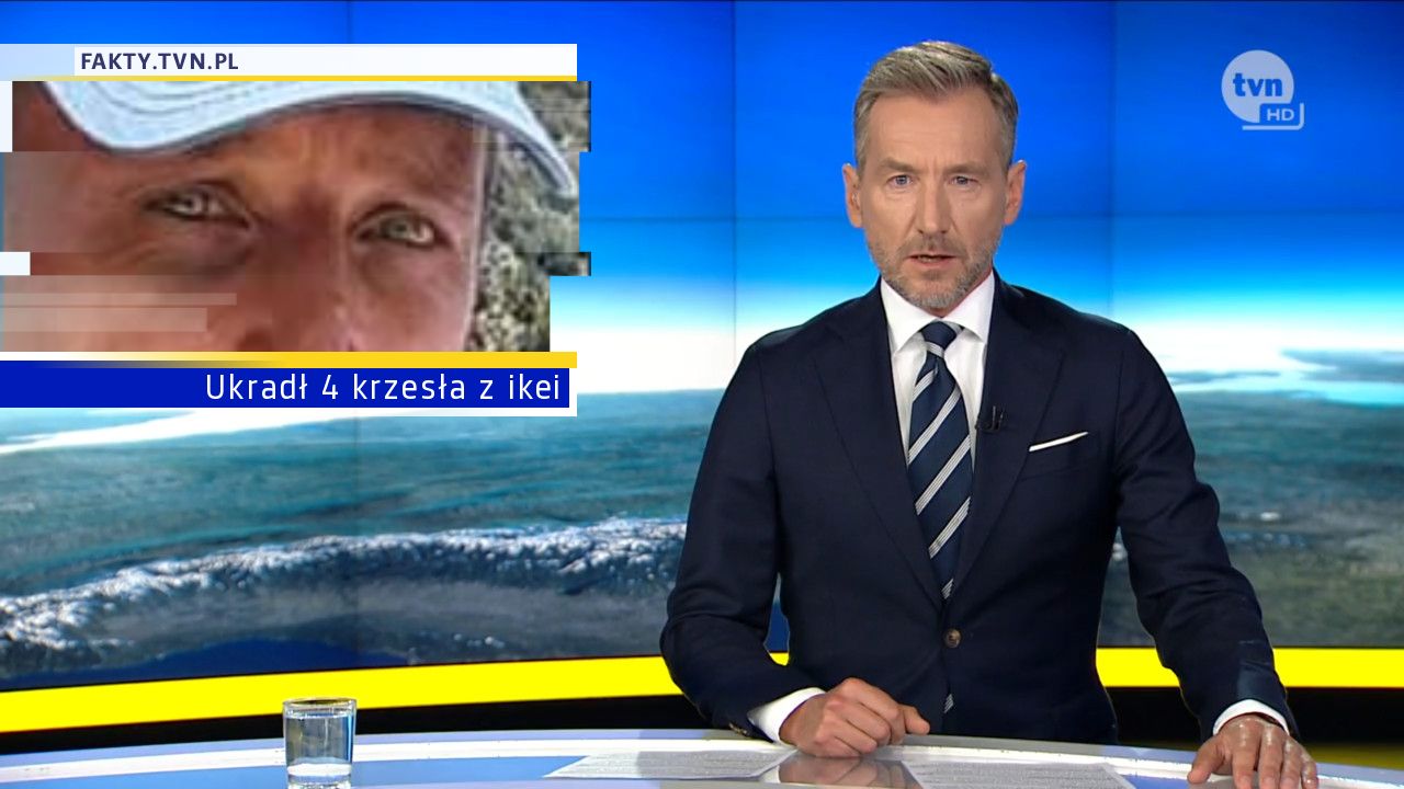 Ukradł 4 krzesła z ikei