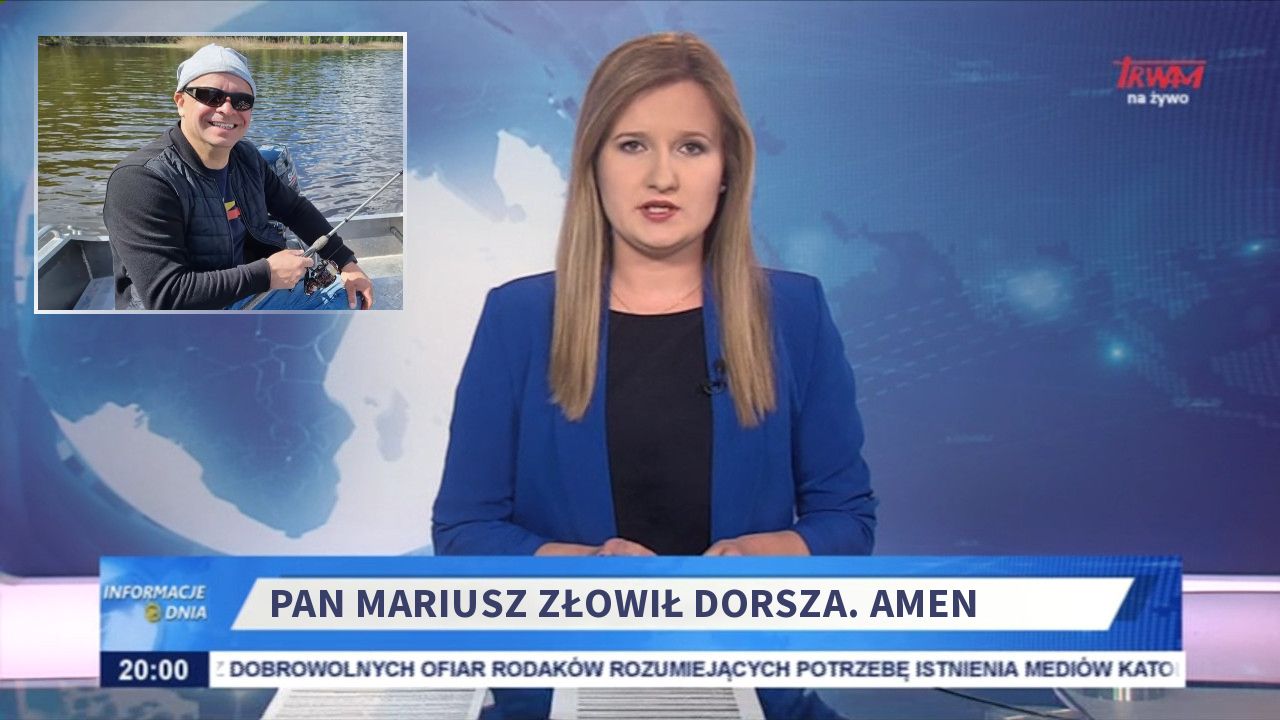 Pan Mariusz złowił dorsza. Amen