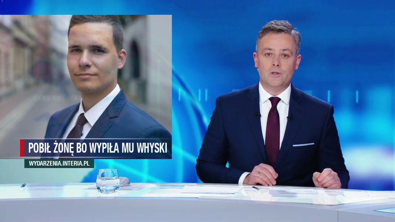 Pobił żonę bo wypiła mu whyski