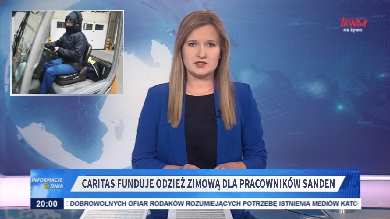 Caritas funduje odzież zimową dla pracowników SANDEN 