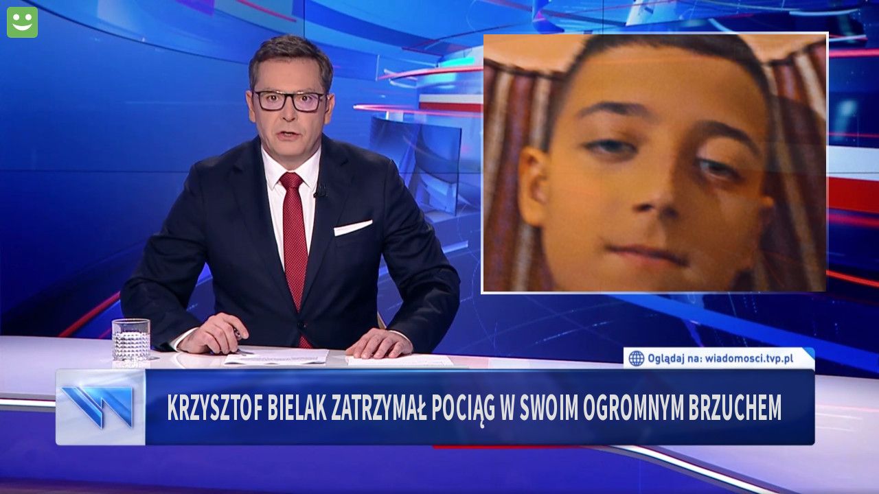 Krzysztof Bielak zatrzymał pociąg w swoim ogromnym brzuchem