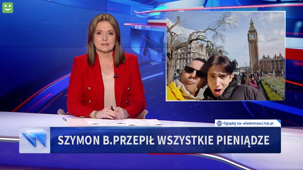 Szymon B.przepił wszystkie pieniądze 