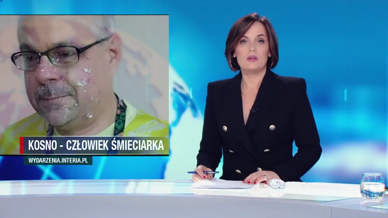 Kosno -  człowiek śmieciarka