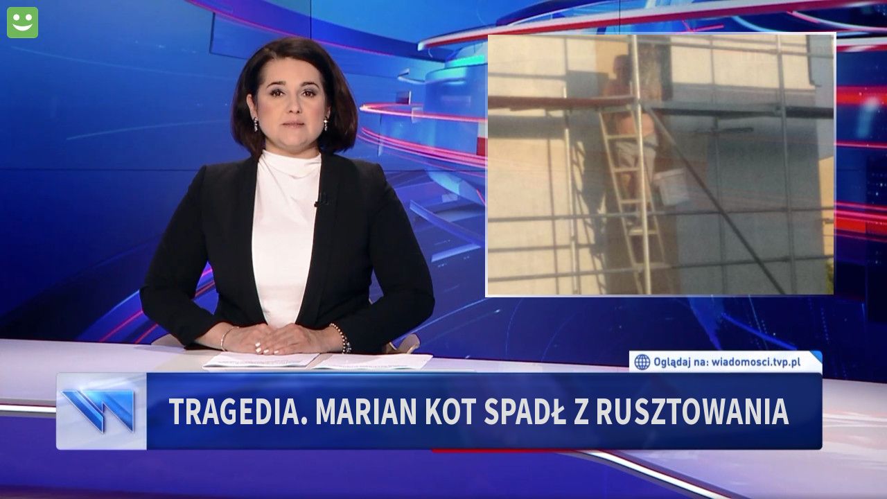 Tragedia. Marian Kot spadł z rusztowania