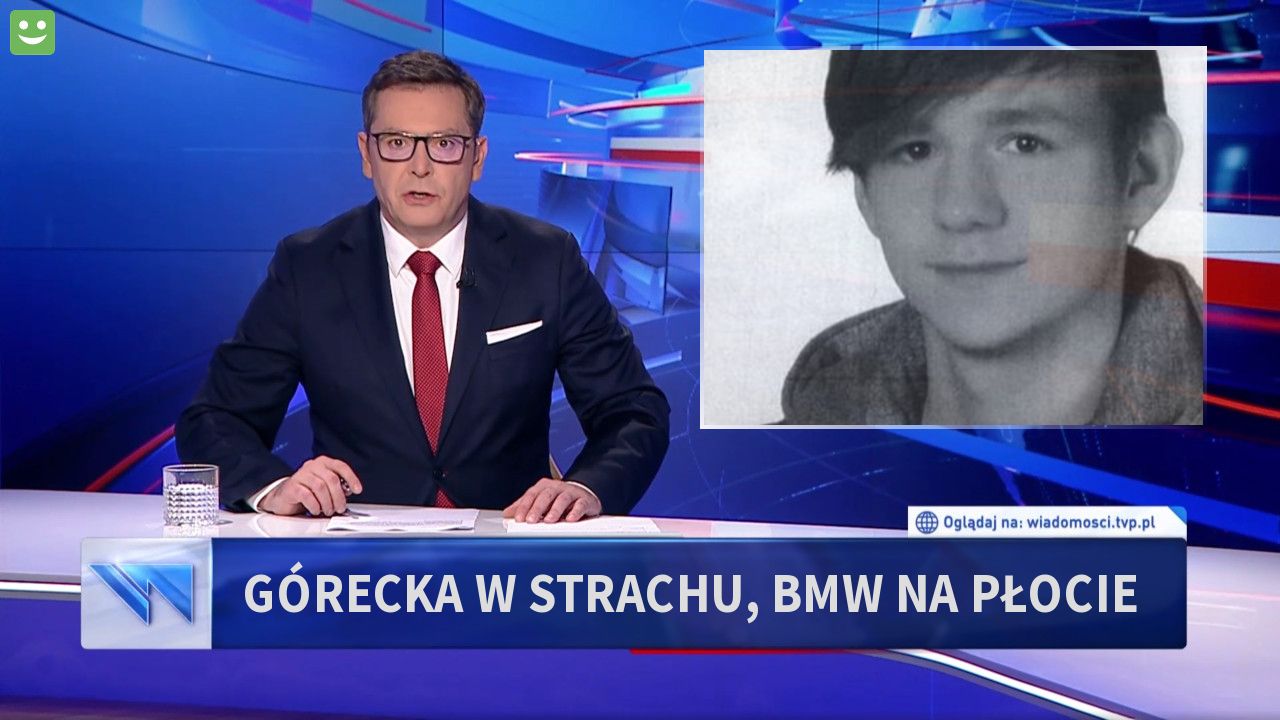 Górecka w Strachu, BMW na płocie