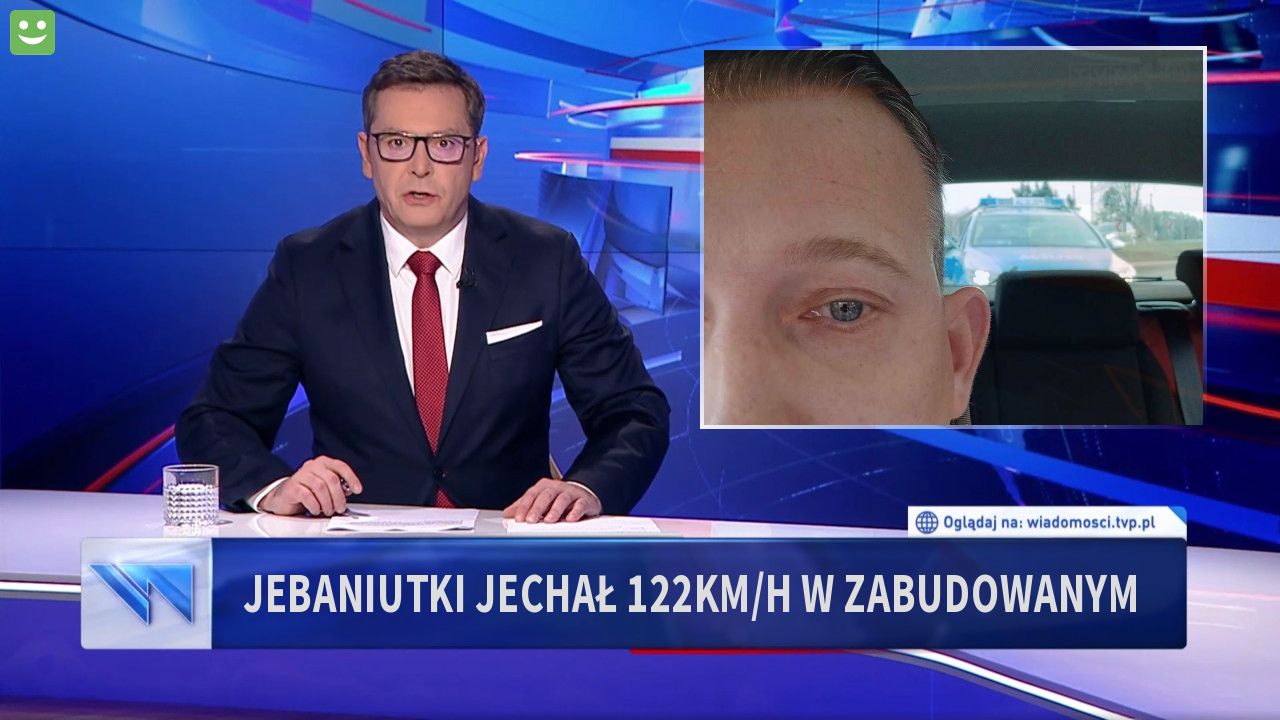   Jebaniutki jechał 122km/h w zabudowanym 