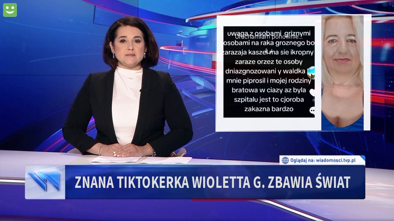 Znana tiktokerka Wioletta G. zbawia świat