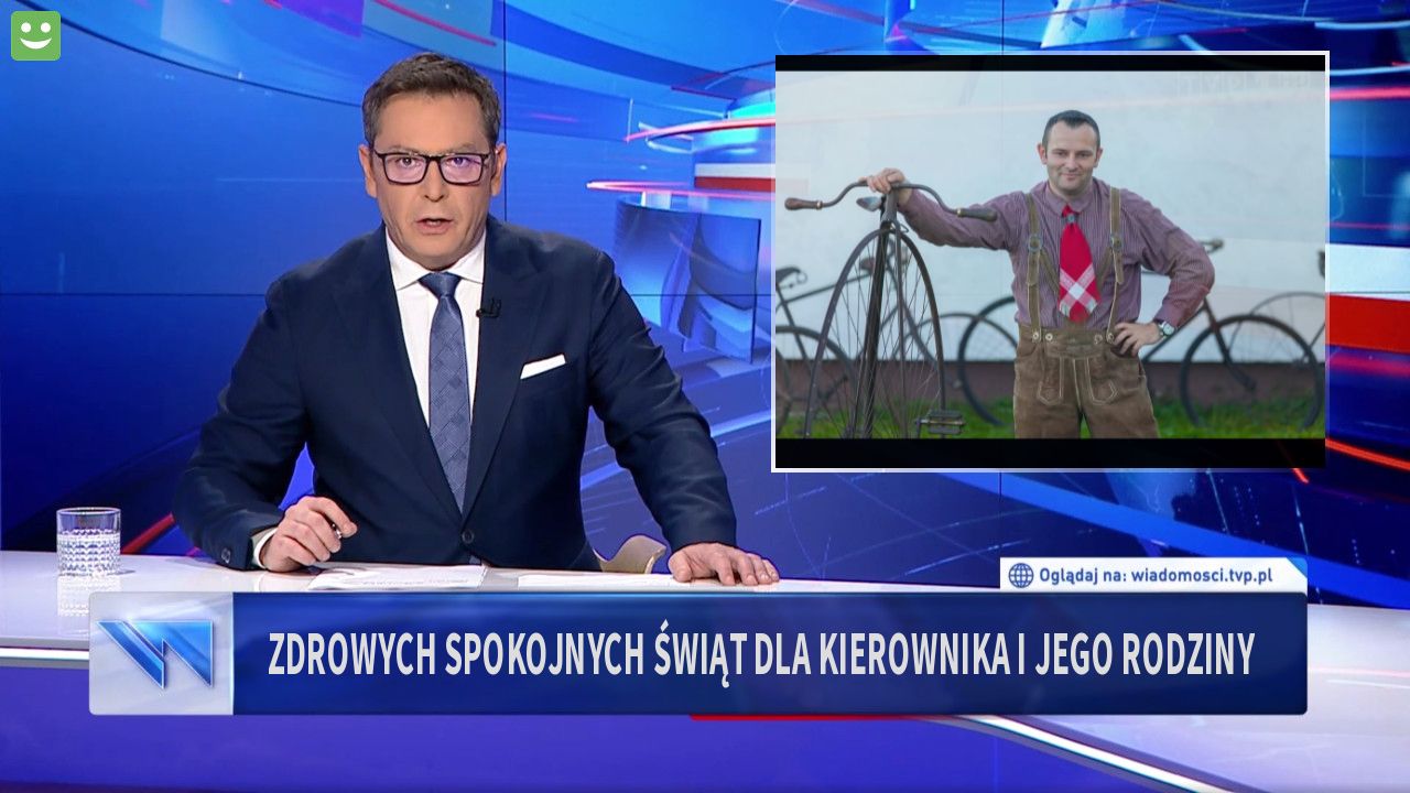 Zdrowych Spokojnych Świąt dla kierownika i jego rodziny