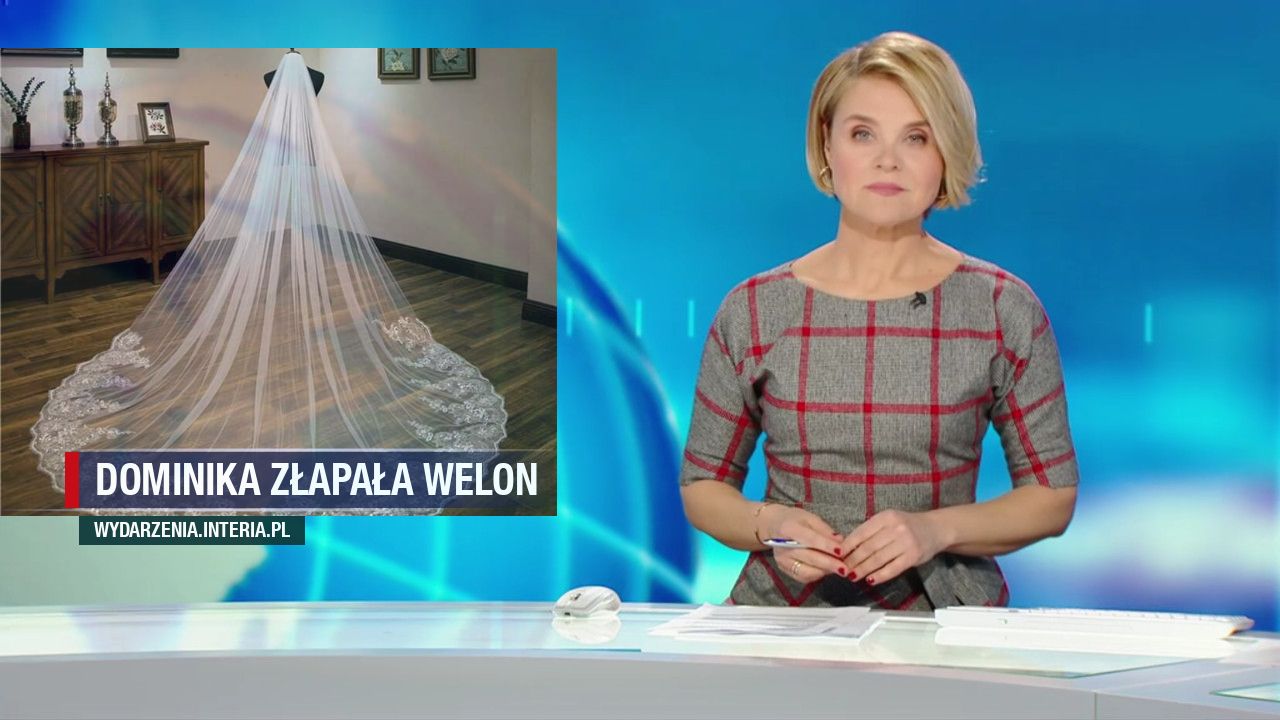 Dominika złapała welon 