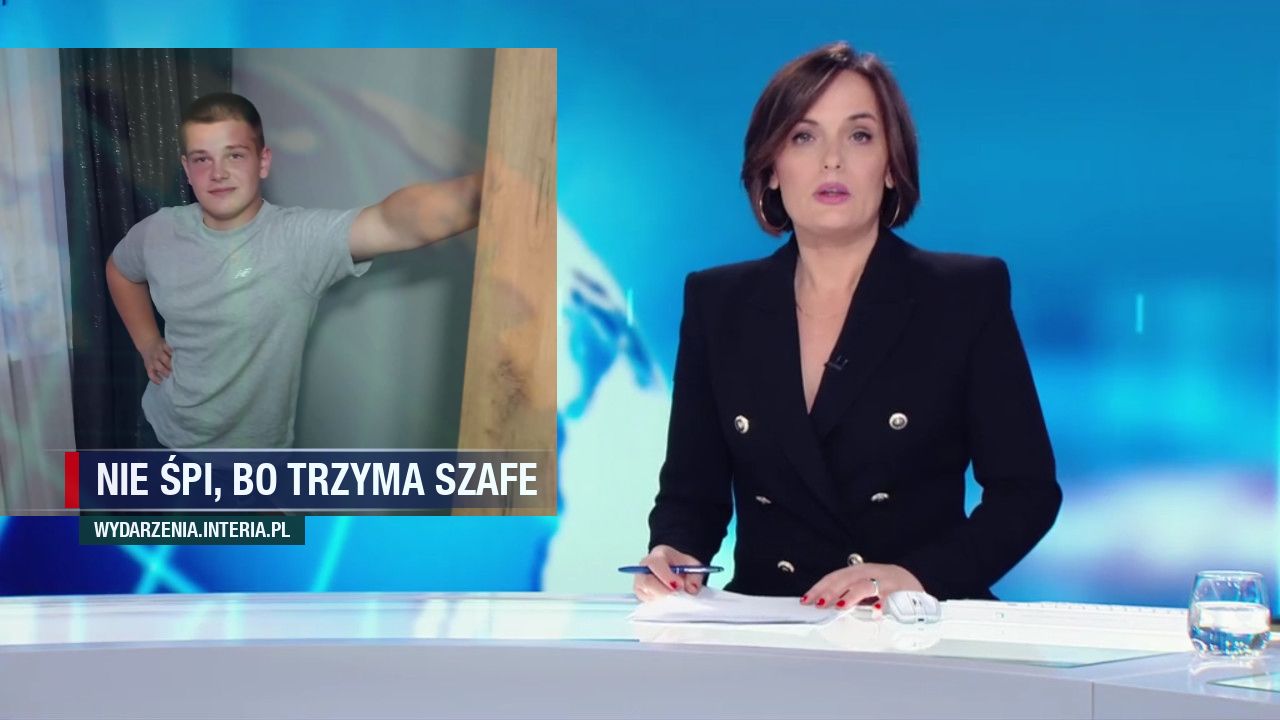 NIE ŚPI, BO TRZYMA SZAFE 