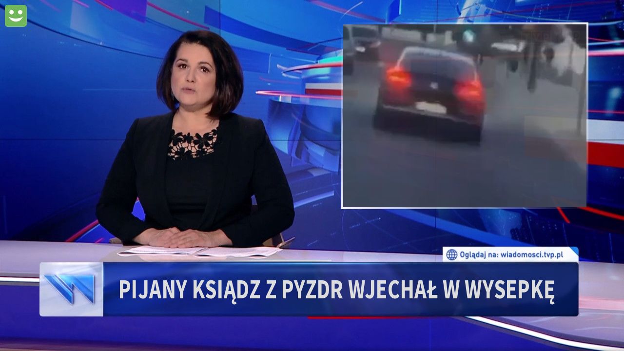 Pijany ksiądz z Pyzdr wjechał w wysepkę