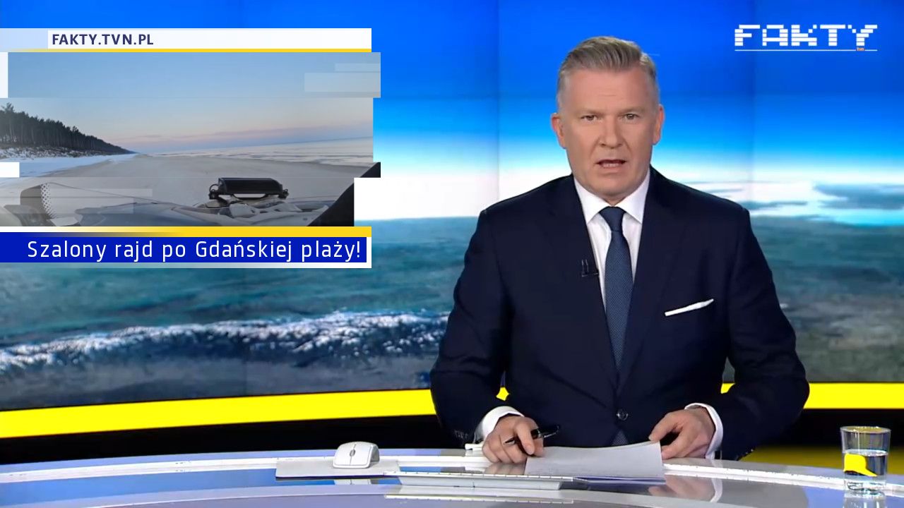 Szalony rajd po Gdańskiej plaży! 