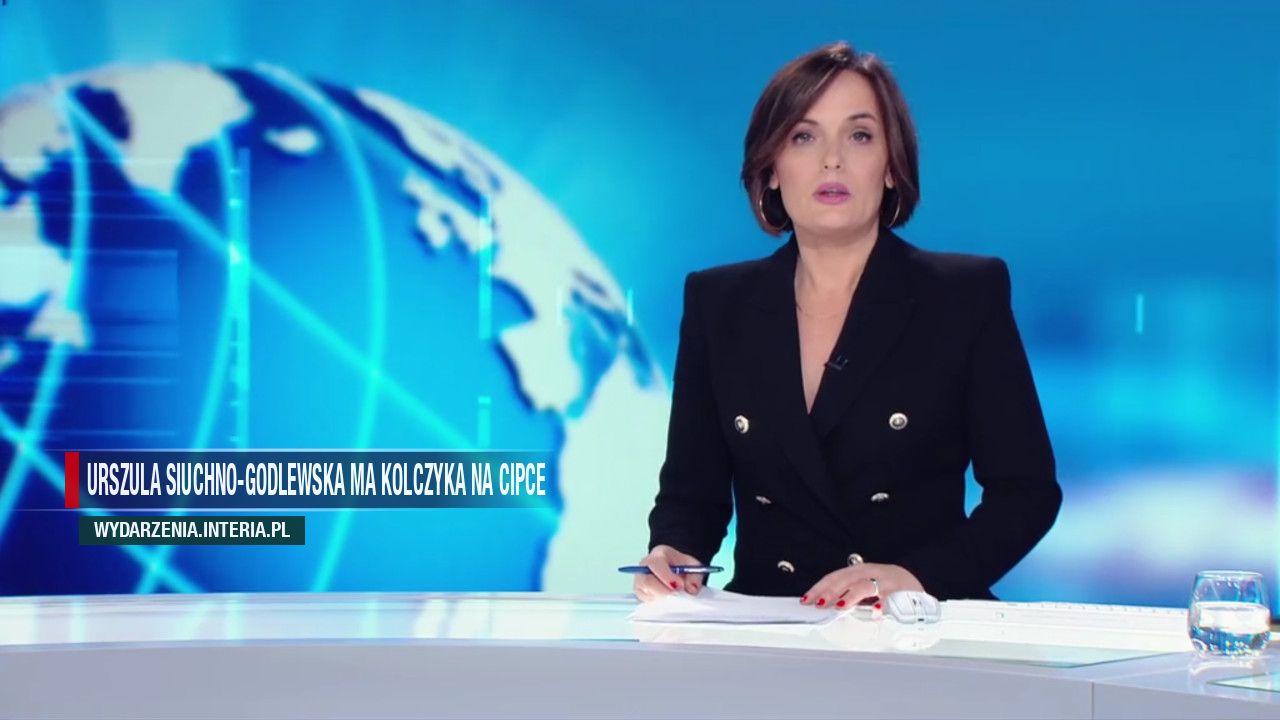 Urszula Siuchno-Godlewska ma kolczyka na cipce