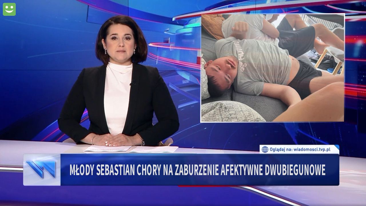 Młody Sebastian chory na Zaburzenie afektywne dwubiegunowe