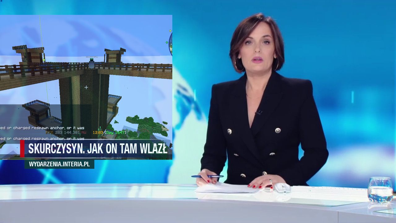 Skurczysyn. Jak on tam wlazł 