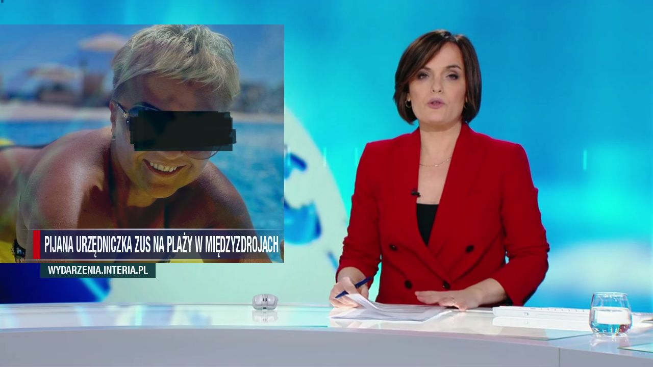 Pijana urzędniczka ZUS na plaży w Międzyzdrojach 