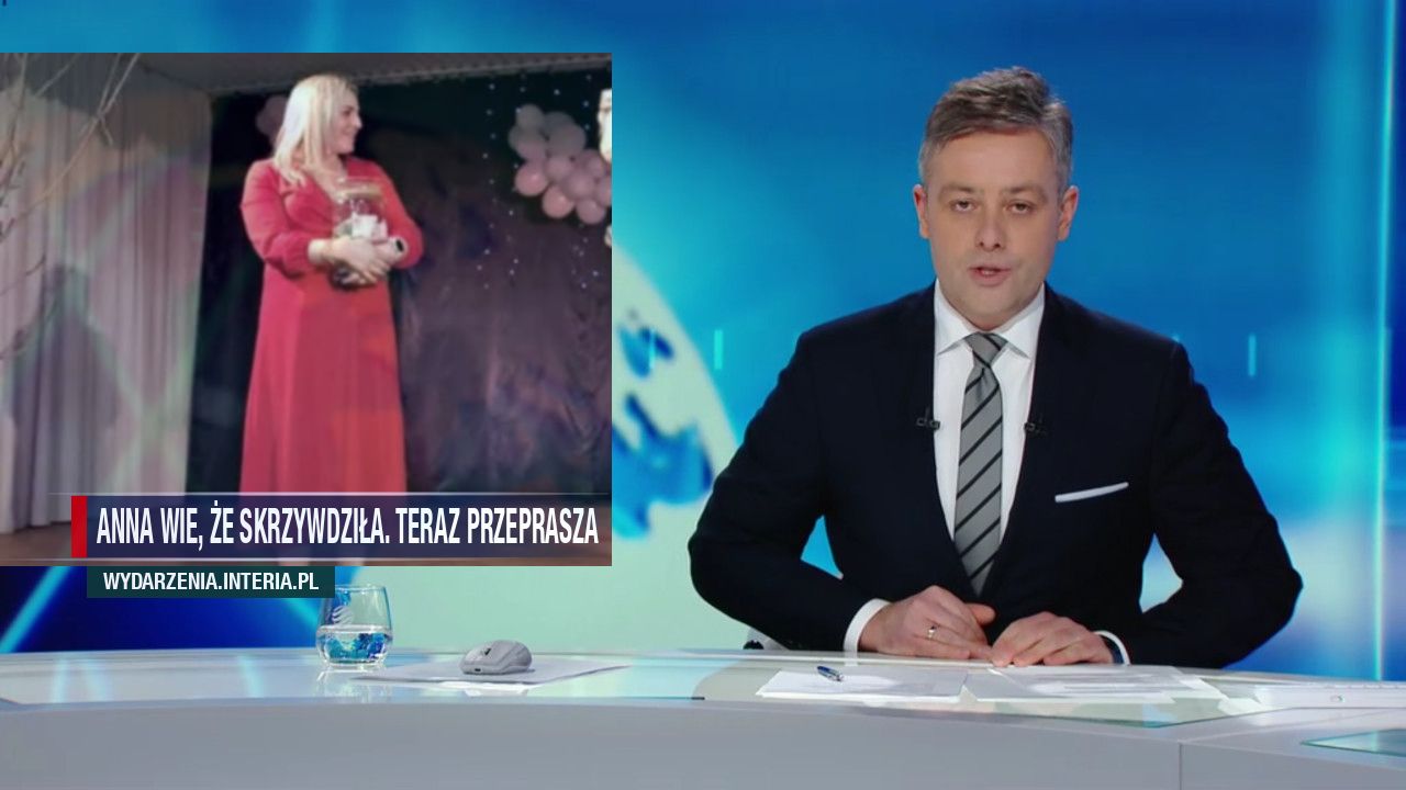 Anna wie, że skrzywdziła. Teraz przeprasza