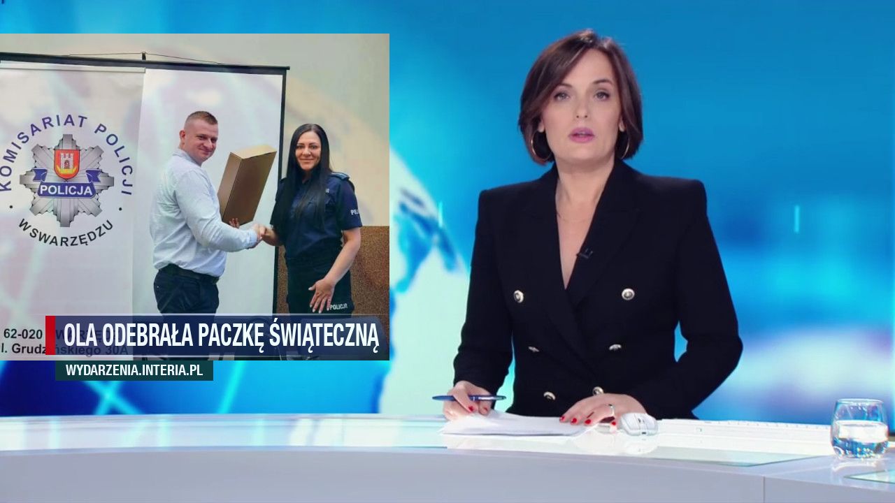 OLA ODEBRAŁA PACZKĘ ŚWIĄTECZNĄ