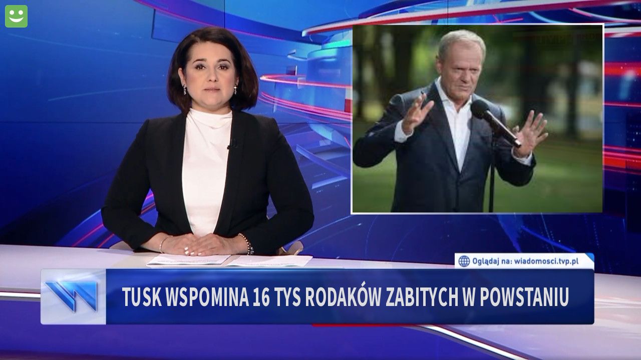 Tusk wspomina 16 tys rodaków zabitych w powstaniu