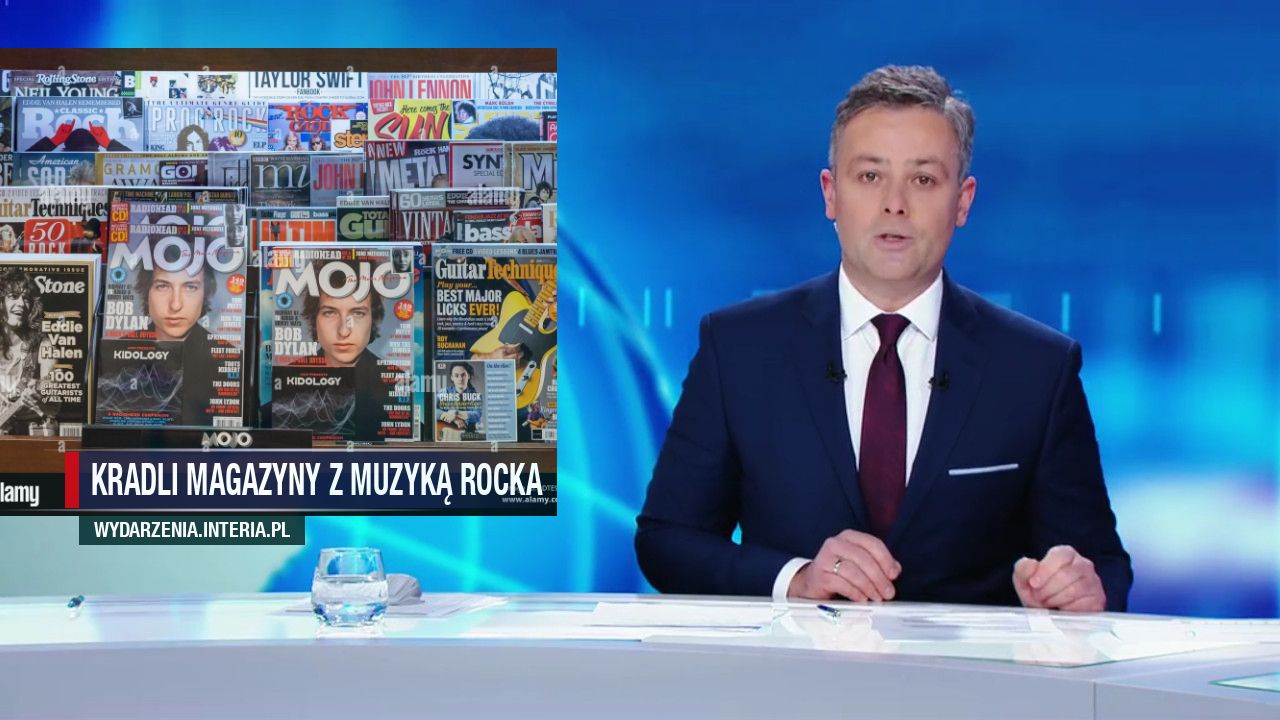 Kradli magazyny z muzyką rocka 