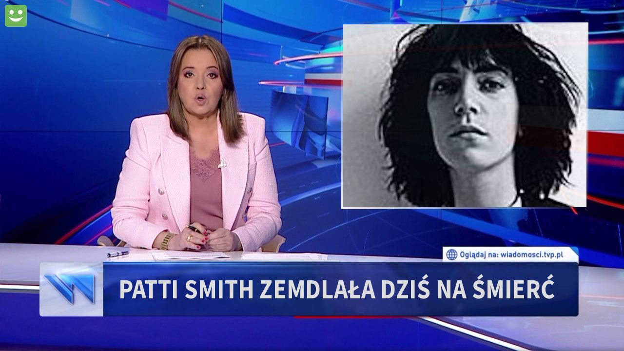 Patti Smith zemdlała dziś na śmierć 