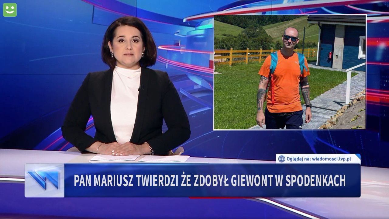 Pan Mariusz twierdzi że zdobył Giewont w spodenkach