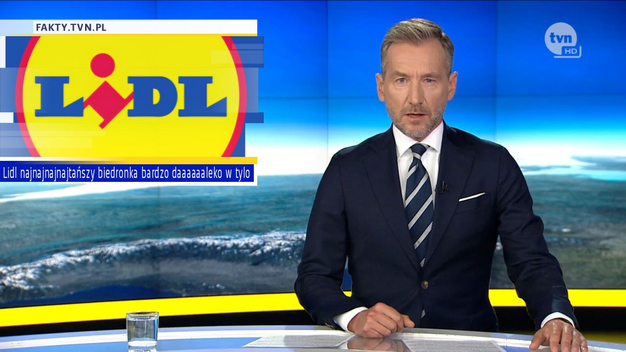 Lidl najnajnajnajtańszy biedronka bardzo daaaaaaleko w tylo