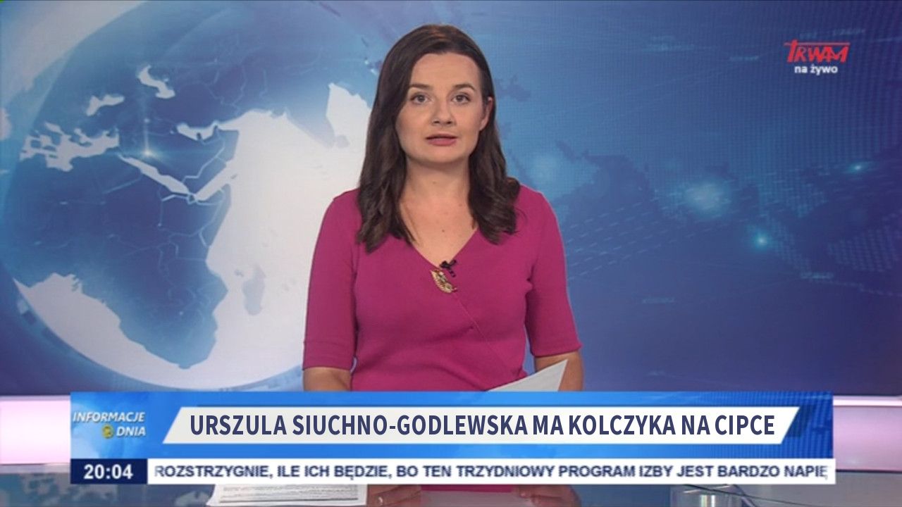 Urszula Siuchno-Godlewska ma kolczyka na cipce