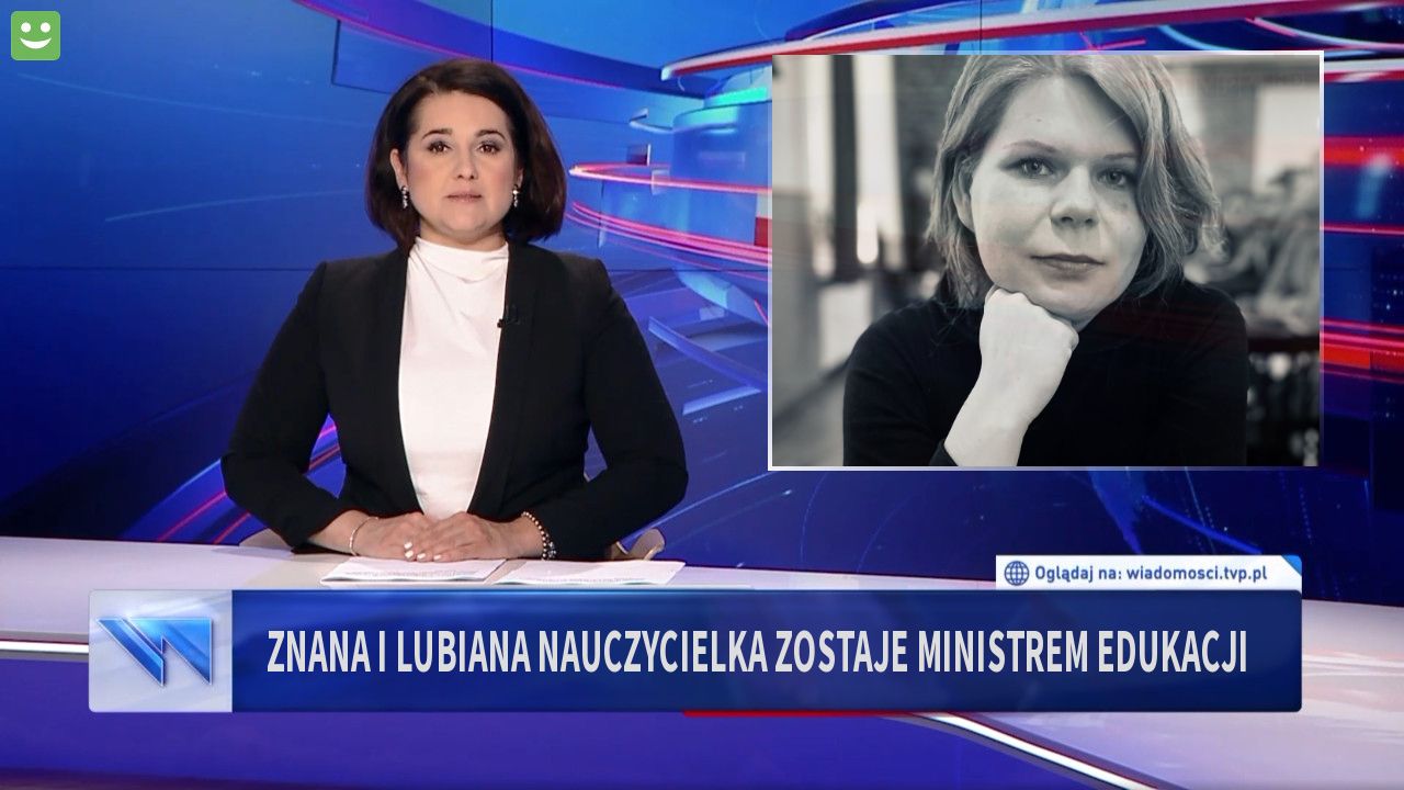 Znana i lubiana nauczycielka zostaje ministrem edukacji