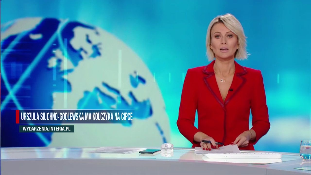 Urszula Siuchno-Godlewska ma kolczyka na cipce