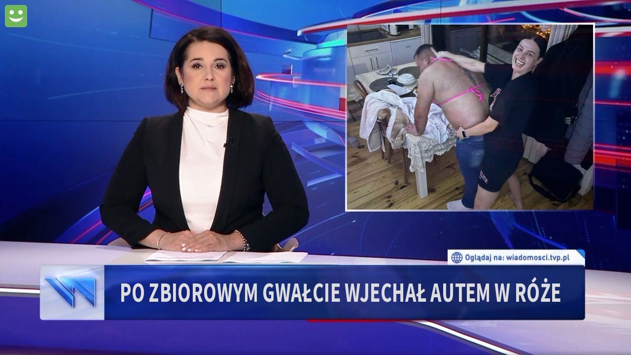 Po zbiorowym gwałcie wjechał autem w róże