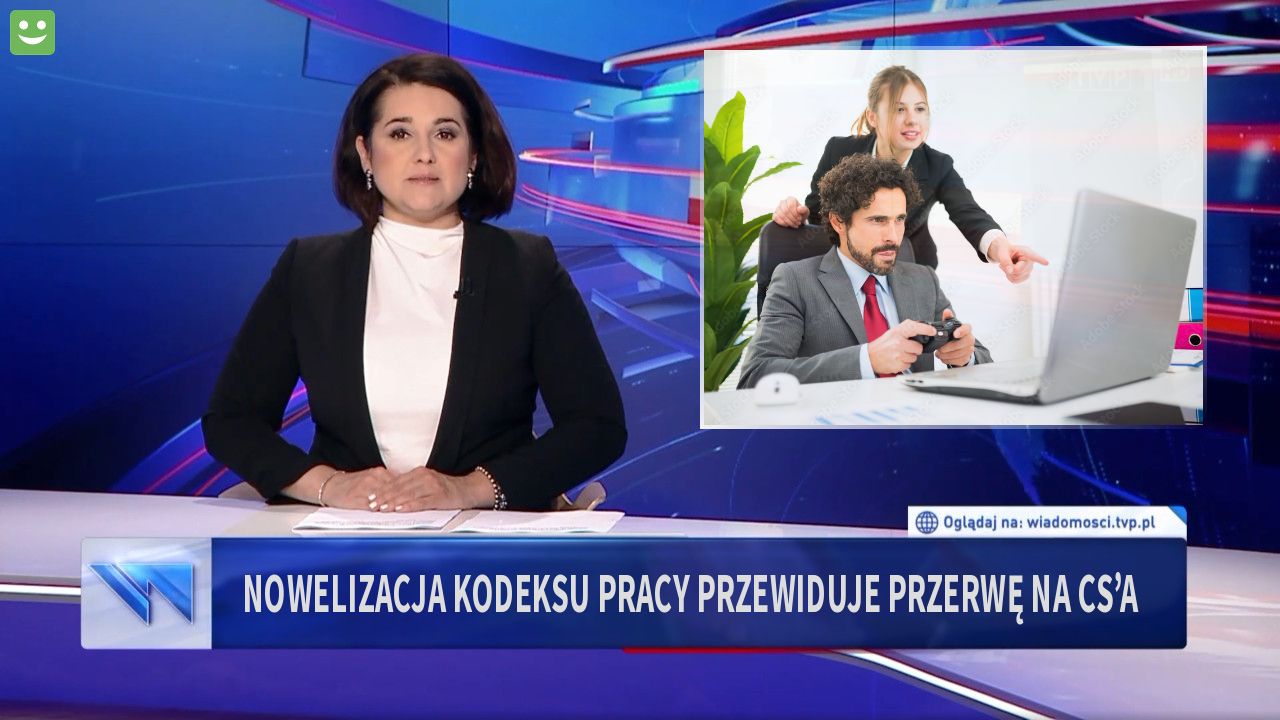 Nowelizacja kodeksu pracy przewiduje przerwę na cs’a